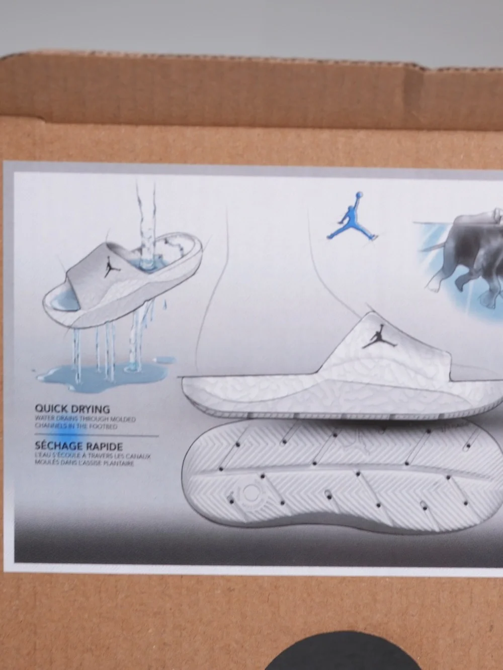 Jordan Franchise Shower Slides (University Blue/Black) US 11 EU 45